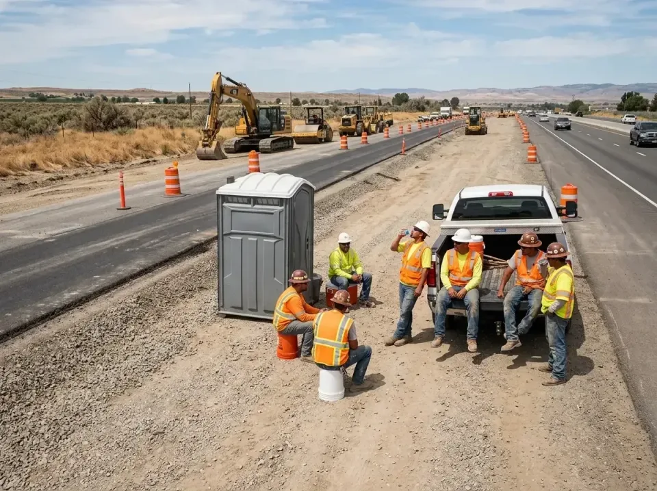 highway-road-construction-crew-007 — frequently asked questions, Porta Potty and Restroom Rentals in Colfax, CA